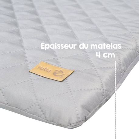 ROBA Matelas à Langer roba Style - 85 x 75 cm - Imperméable - Doux et Facile à Nettoyer - Gris / Visage d'Ours GRIS 6 - vertbaudet enfant 