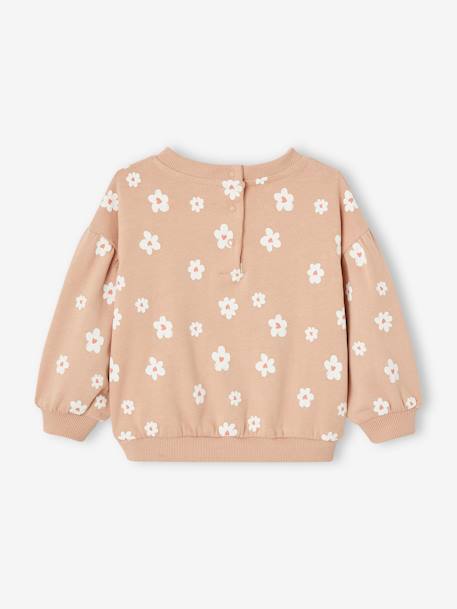 Sweat imprimé bébé en molleton blush 2 - vertbaudet enfant 