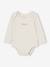 Lot 5 bodies manches longues BASICS bébé emmanchures US en coton bio lot blanc 6 - vertbaudet enfant 