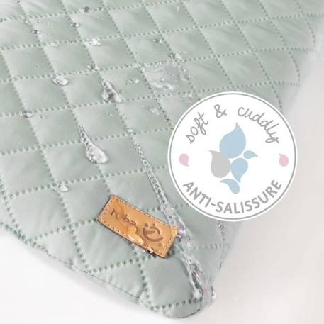 ROBA Matelas à Langer roba Style - 85 x 75 cm - Imperméable - Doux et Facile à Nettoyer - Vert Givré / Visage de Lapin VERT 2 - vertbaudet enfant 