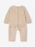 Ensemble bébé sweat et pantalon beige chiné+écru+rose 4 - vertbaudet enfant 