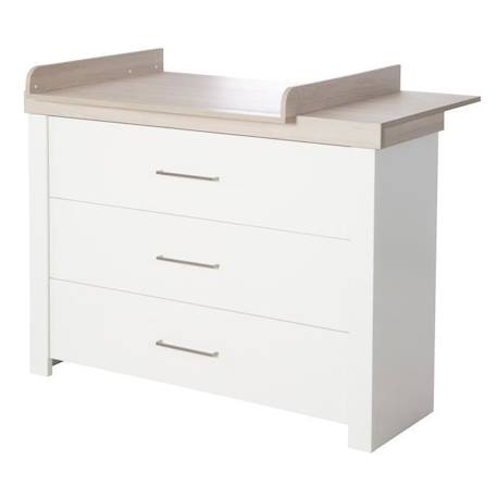 Chambre Bébé Complète ROBA - Lucy - Lit 70x140 cm - Commode à Langer - Armoire BLANC 3 - vertbaudet enfant 