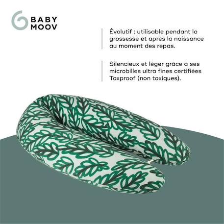 Babymoov B.LOVE Coussin de Maternité & Allaitement avec Remplissage Microbilles ultra-fines - Made in Europe, Vert VERT 3 - vertbaudet enfant 