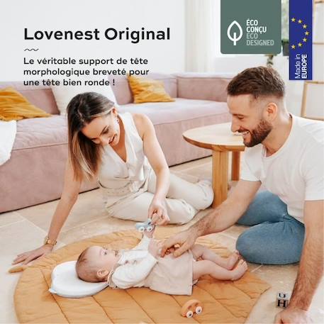 Babymoov Support de tête ergonomique Lovenest Original, White BLANC 2 - vertbaudet enfant 