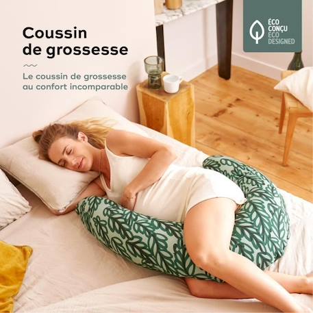 Babymoov B.LOVE Coussin de Maternité & Allaitement avec Remplissage Microbilles ultra-fines - Made in Europe, Vert VERT 2 - vertbaudet enfant 