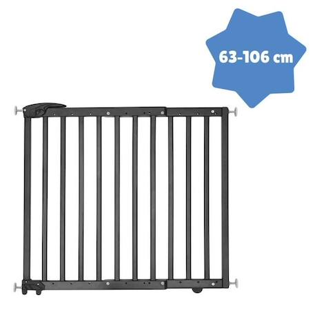 Badabulle Barrière de sécurité extensible Deco Pop Noir 63-106 cm NOIR 3 - vertbaudet enfant 