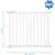 Badabulle Barrière de Sécurité Deco Pop - Barrière Extensible pour Ouverture de 63 à 106cm - Fixation Vis, Blanc BLANC 4 - vertbaudet enfant 