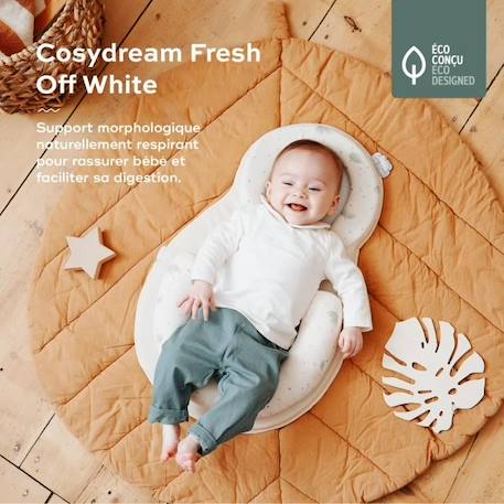 BABYMOOV Réducteur pour nouveau-né Cosydream, support morphologique, tissu thermo-régulant, fresh écru BEIGE 2 - vertbaudet enfant 