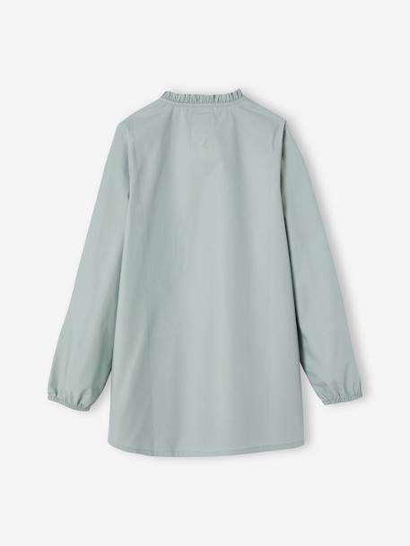 Tablier d'écolière à fleur personnalisable fille tomette+vert de gris 6 - vertbaudet enfant 