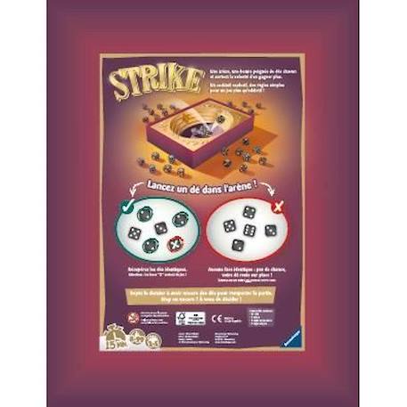 Jeu d'ambiance Strike - Ravensburger - Jeu de lancer de dés - 2 à 5 joueurs dès 8 ans VIOLET 4 - vertbaudet enfant 