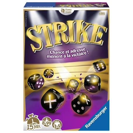 Jeu d'ambiance Strike - Ravensburger - Jeu de lancer de dés - 2 à 5 joueurs dès 8 ans VIOLET 5 - vertbaudet enfant 