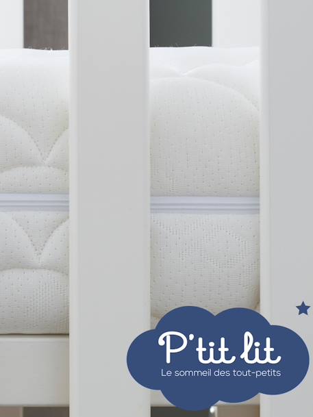 Matelas bébé Bamboo non traité P’TIT LIT blanc 6 - vertbaudet enfant 