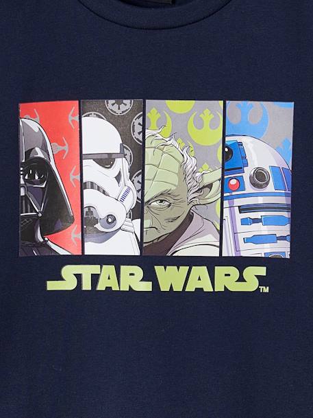 Tee-shirt Star Wars® manches longues bleu nuit 3 - vertbaudet enfant 