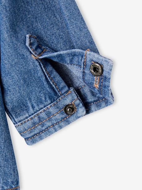 Chemise en jean pressionnée bébé personnalisable stone 5 - vertbaudet enfant 