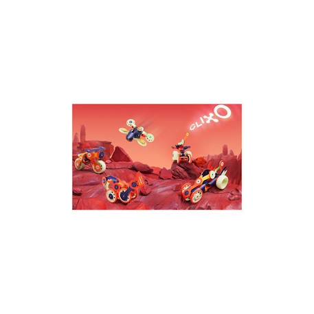 mars rovers - clixo - jeu de construction phosphorescent, magnetique, flexible, durable et imaginatif – 30 pieces – des 6 ans ORANGE 3 - vertbaudet enfant 