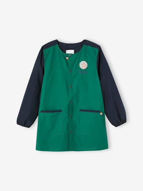 Tablier colorblock garçon personnalisable vert 1 - vertbaudet enfant 