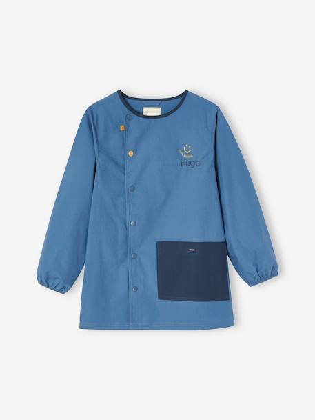 Tablier 'cool school' personnalisable garçon bleu 1 - vertbaudet enfant 