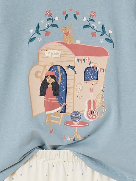 Lot 2 pyjamas Gipsy fille lot bleu glacier/écru 8 - vertbaudet enfant 