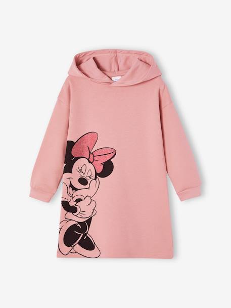 Robe sweat à capuche Disney® Minnie fille mauve 1 - vertbaudet enfant 