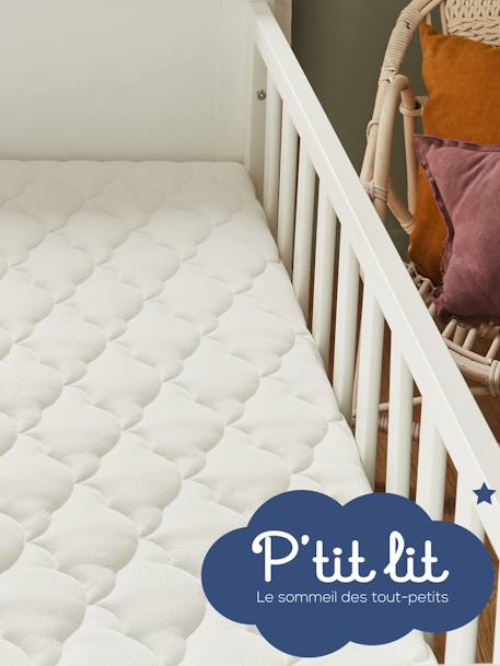 Matelas bébé Bamboo non traité P’TIT LIT blanc 5 - vertbaudet enfant 