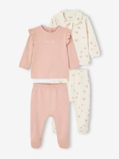 Bébé-Pyjama, surpyjama-Lot 2 pyjamas oiseaux bébé en interlock