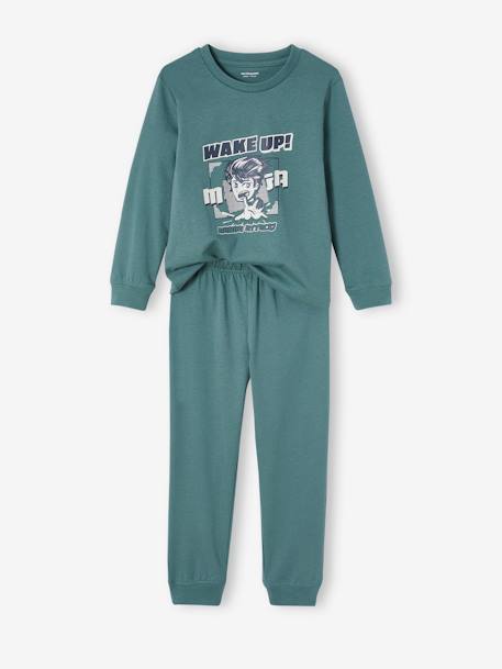 Lot de 2 pyjamas 'manga' garçon vert 3 - vertbaudet enfant 