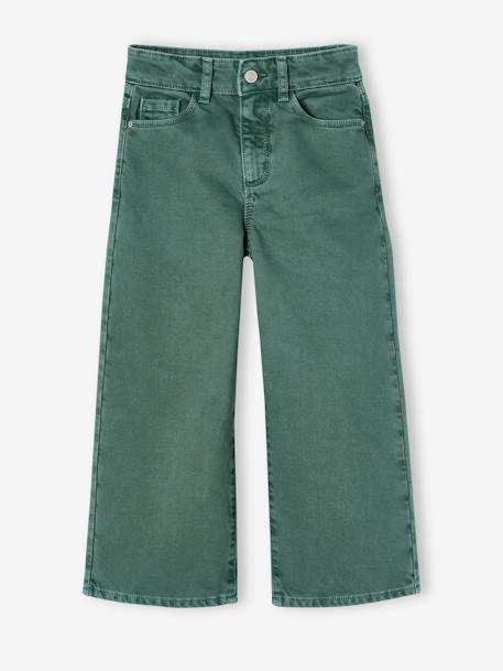 Pantalon large fille bois de rose+caramel+écru+rose bonbon+vert+vieux rose 18 - vertbaudet enfant 