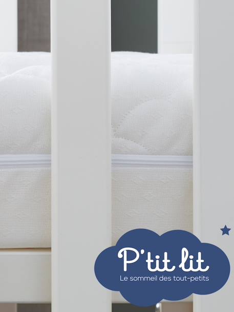 Matelas bébé Climatisé anti-acariens déhoussable blanc 7 - vertbaudet enfant 