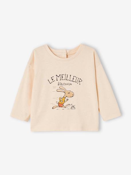 Ensemble T-shirt + pantalon molleton bébé personnalisable caramel+vert sapin 2 - vertbaudet enfant 