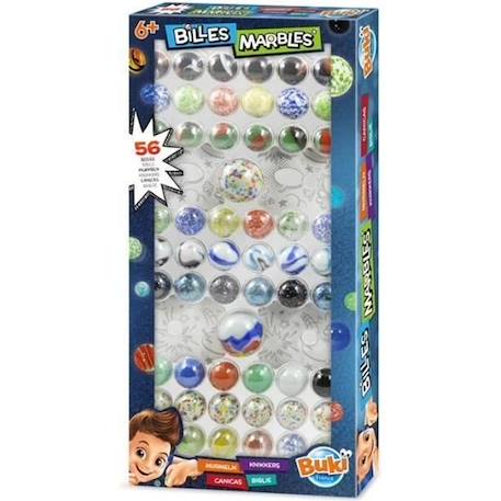 Coffret Billes - BUKI FRANCE - 56 billes - Enfant - Mixte - A partir de 6 mois JAUNE 1 - vertbaudet enfant 