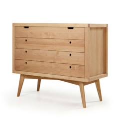 Chambre et rangement-Commode 4 tiroirs Marley   Bois naturel