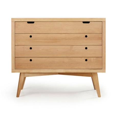 Commode 4 tiroirs Marley   Bois naturel MARRON 2 - vertbaudet enfant 