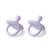 Filibabba - Lot de 2 sucettes en silicone - 0 - 36m - Lilas BLANC 1 - vertbaudet enfant 