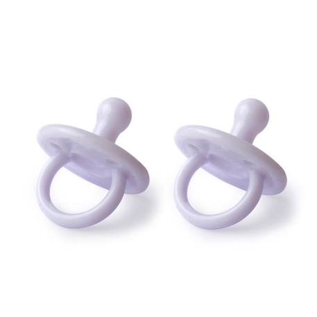 Filibabba - Lot de 2 sucettes en silicone - 0 - 36m - Lilas BLANC 1 - vertbaudet enfant 