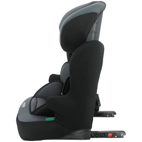 NANIA Siège auto isofix RACE I FIX, Groupe 1/2/3, de 3 à 10 ans, 9-36 kg, 76-140 cm R129 – Têtière réglable - Base inclinable - No NOIR 3 - vertbaudet enfant 