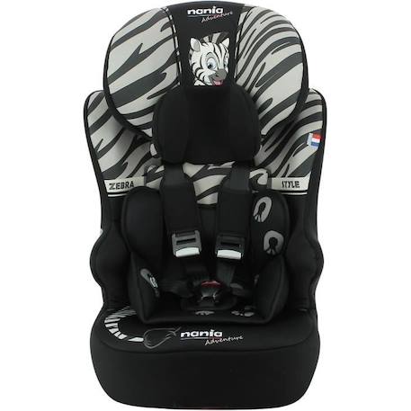 NANIA Siège auto ceinturé RACE I, Groupe 1/2/3, de 3 à 10 ans, 9-36kg, 76-140 cm R129 – Têtière régable - Base inclinable - Noir NOIR 1 - vertbaudet enfant 