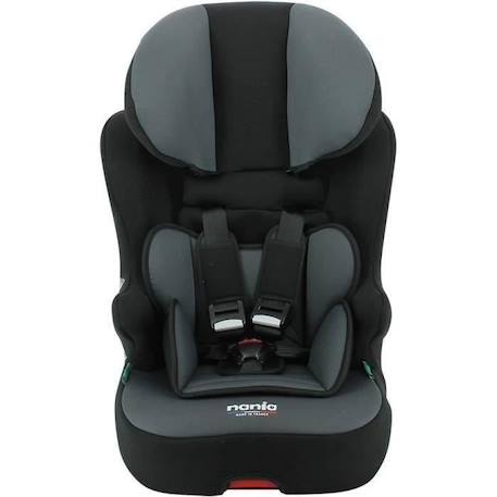 NANIA Siège auto isofix RACE I FIX, Groupe 1/2/3, de 3 à 10 ans, 9-36 kg, 76-140 cm R129 – Têtière réglable - Base inclinable - No NOIR 1 - vertbaudet enfant 