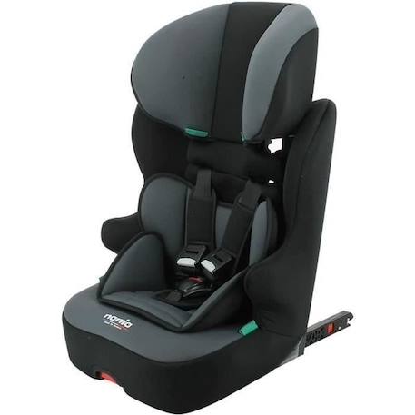 NANIA Siège auto isofix RACE I FIX, Groupe 1/2/3, de 3 à 10 ans, 9-36 kg, 76-140 cm R129 – Têtière réglable - Base inclinable - No NOIR 2 - vertbaudet enfant 