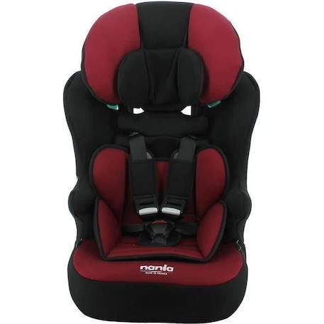 Siège auto ceinturé NANIA RACE I 76-140 cm R129 – de 3 à 10 ans – Têtière régable - Base inclinable - Rouge - Fabrication Française ROUGE 1 - vertbaudet enfant 