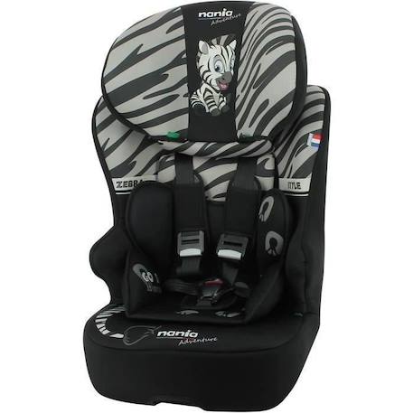 Siège auto isofix NANIA RACE I FIX 76-140 cm R129 –de 3 à 10 ans – Têtière réglable - Base inclinable - Noir - Fabrication NOIR 1 - vertbaudet enfant 