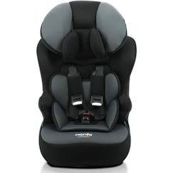 Siège auto ceinturé NANIA RACE I 76-140 cm R129 – de 3 à 10 ans – Têtière régable - Base inclinable - Noir - Fabrication Française  - vertbaudet enfant