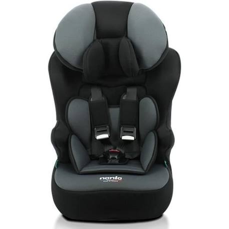 Siège auto ceinturé NANIA RACE I 76-140 cm R129 – de 3 à 10 ans – Têtière régable - Base inclinable - Noir - Fabrication Française NOIR 1 - vertbaudet enfant 