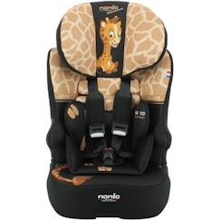 Siège auto isofix NANIA RACE I FIX 76-140 cm R129 –de 3 à 10 ans– Têtière réglable - Base inclinable - Marron -Fabrication  - vertbaudet enfant