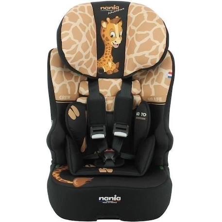 Siège auto isofix NANIA RACE I FIX 76-140 cm R129 –de 3 à 10 ans– Têtière réglable - Base inclinable - Marron -Fabrication MARRON 1 - vertbaudet enfant 