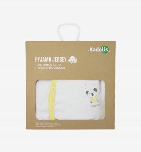 Pyjama bébé été Jersey Coton Bio motifs Koala BLANC 3 - vertbaudet enfant 