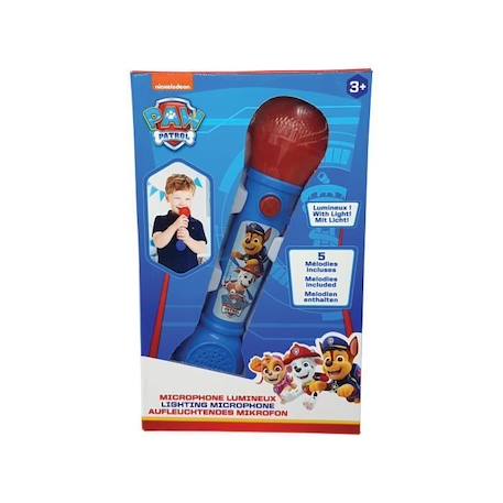 Microphone Lumineux Pat'Patrouille - LEXIBOOK - Effets Sonores et Mélodies - Jouet Musical pour Enfant BLEU 3 - vertbaudet enfant 