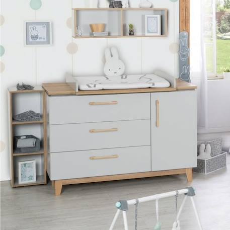 Étagère pour Chambre de Bébé ROBA Caro - Cube de Rangement à 3 Cases - Gris clair GRIS 4 - vertbaudet enfant 