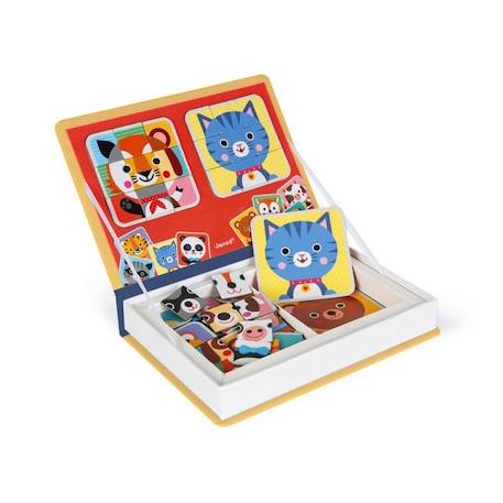 Jeu Magnétique - JANOD - Magnéti'book Mix & Match - Animaux - 72 magnets BEIGE 3 - vertbaudet enfant 