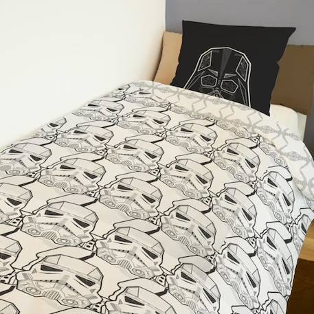 STAR WARS - Housse de couette Star Wars légion de troopers 140x200 cm + 1 Taie d'oreiller 63x63 cm - 100% Coton - Blanc BLANC 4 - vertbaudet enfant 