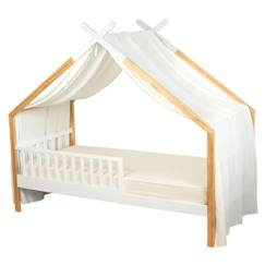 Chambre et rangement-Toile de lit ciel de lit cabane en gaze de coton